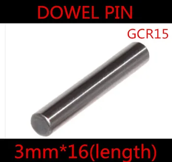100 kozarcev/veliko Visoke Kakovosti 3*16 mm 3 mm GGr15 Ležajnega Jekla zidnim vložkom Pin Dolžina 16 mm