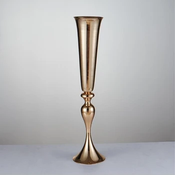 Kovin vaze centerpiece dekorativni kovinsko zlata srebrna bela vaze poroka okraski za sprejem mize centerpieces