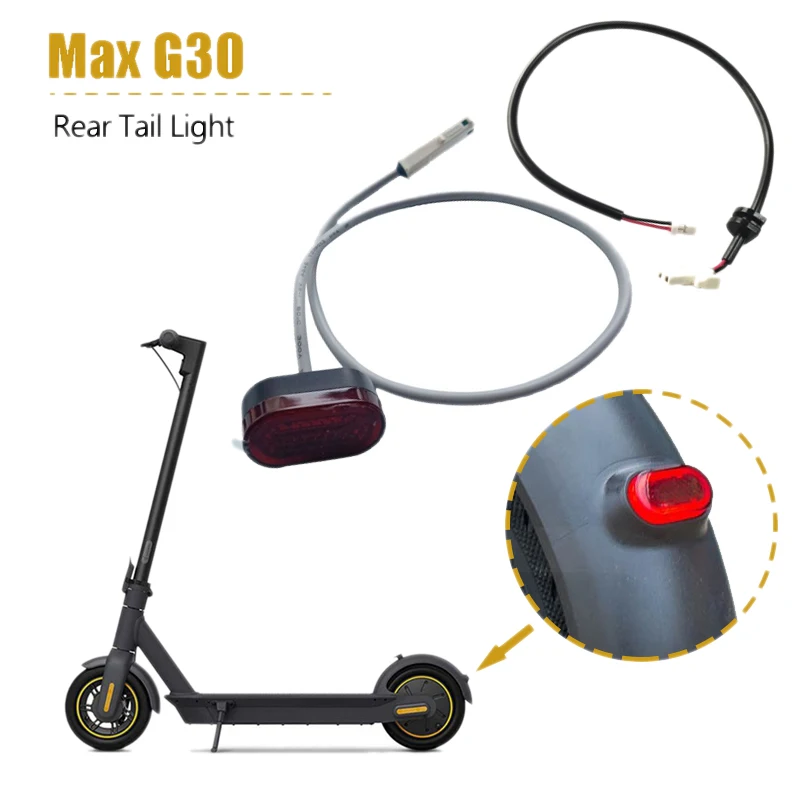 Električni Skuter Rep Svetlobe Opozorilo Lučka LED Zadnje Luči za Ninebot MAX G30