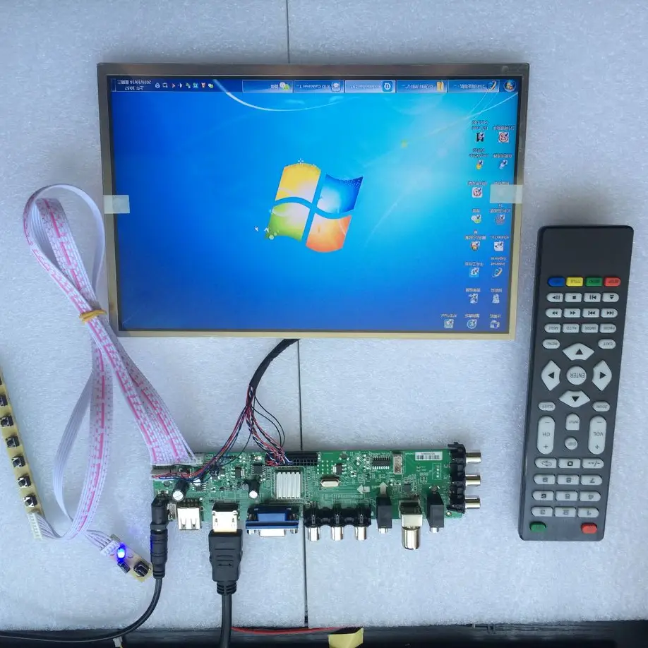 Komplet Za LP156WF1-TLF3/LP156WF1-TLA1 Signal krmilnik odbor VGA LED HDMI digitalnih 40pin 1920X1080 daljinsko DVB-T2 WLED TV LVDS USB
