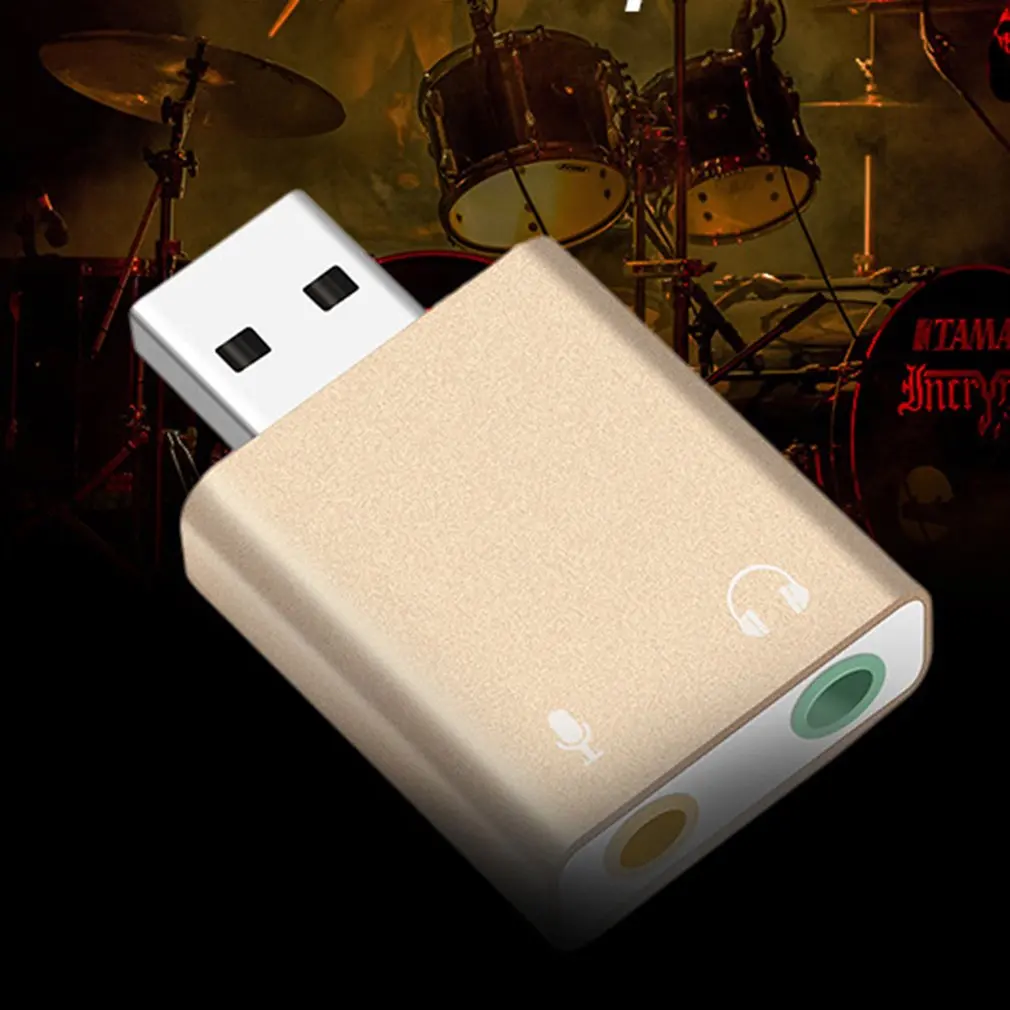 Mini Zunanjo USB Zvočno Kartico USB 3,5 mm izhod za Slušalke Zvočnik Mic Adapter Zvočno Kartico Za Prenosni Računalnik Zvočne Kartice Splitter