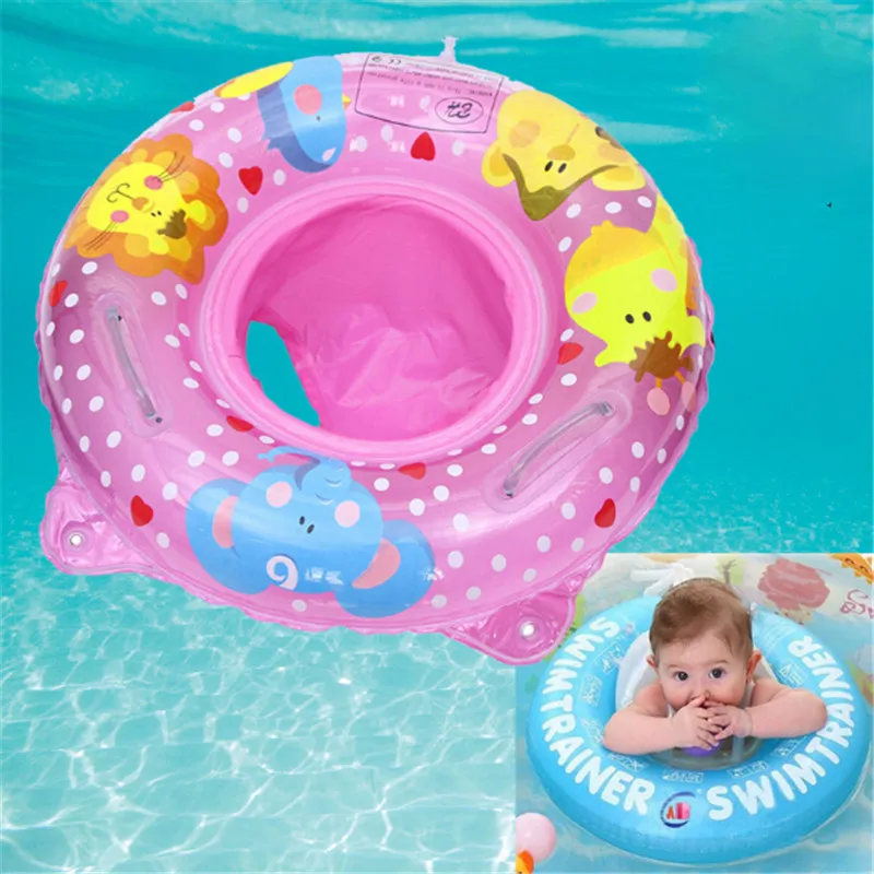 Nov Dvojni Ročaj Varnost Baby Seat Float Plavati Obroč Napihljivi Dojenčka Otroški Bazen Obroči Vode Igrače Plavati Krog Za Otroke