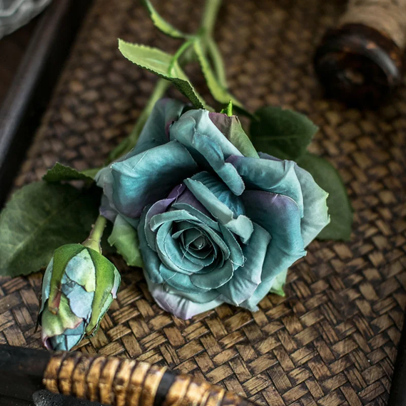 Umetno Cvetje za Dekoracijo Svile Rose Peony Mariage Šopek Visoke Kakovosti Ponaredek Cvet Božič Dom Poročni Venec Dekor