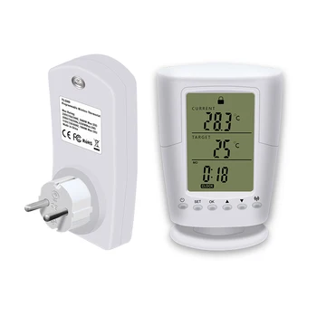 Brezžični WiFi Termostat Priključite RF Daljinski upravljalnik Pametni Dom Termostat Temperaturni Regulator Za uporabo v Zaprtih prostorih, Ogrevanje, Hlajenje