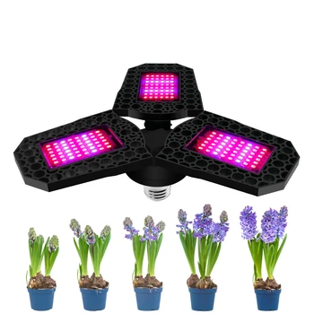 Rastline Svetilke LED Grow Light E27 Treh Listov, Zlaganje, Deformacije Cvet Rastlin Razsvetljavo Zasaditev Drevesnic Dodatek Luči