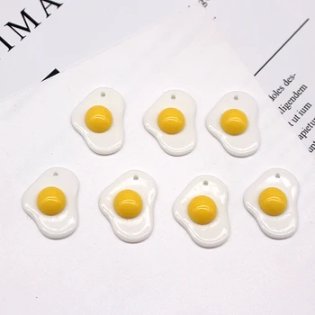 10pcs 18x21mm cut Polirani jajce Hrane Smolo Čare DIY Plovila za Uhane obeski, Nakit, Izdelava