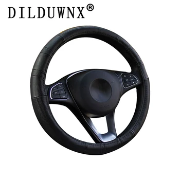DILDUWNX 37-38 CM nov volan pokrivajo glavo plast usnja avto ročaj rokavice tovornjak volan pokrov