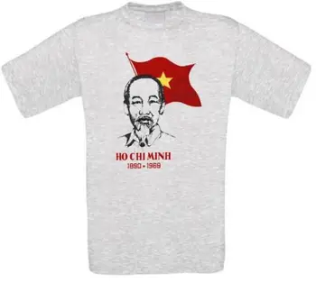 Poletje O-Vratu Cottonho Chi Minh Vietnam Saigon Kommunismus T-Shirt Hoodies