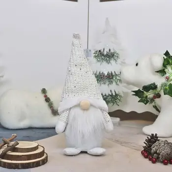 Božič švedski Ročno Plišastih Gnome Tomte Santa Plišastih Igrač lutka Doma Ornament 95AA