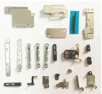 10set Metal Set za iPhone 6s Slušalke LCD Baterijski Nosilec Nazaj Ohišje Kovinsko Ploščo matično ploščo Majhne Dele, Set