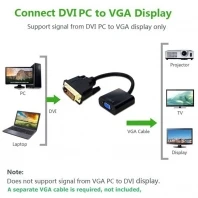 DVI 24+1 DVI-D Vir VGA Ženski Korito Aktivno Adapter Pretvornik-Kabel VGA DVI 10 cm 0,1 m za PC Monitor HDTV