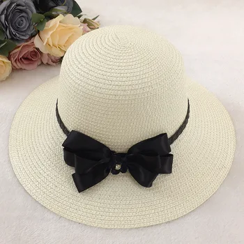 Nov sklop konica bowknot bazena klobuk ms pomlad in poletje plaža pokrivalo za zaščito pred soncem topi prostem joker klobuk