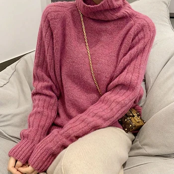 2020 pozimi nov visok ovratnik kašmir pulover ženske korejska različica svoboden določa barva velikost pulover