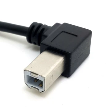 Pravo in Levega Kota USB 2.0 A Moški na USB B Moški Tip B BM pravim Kotom Tiskalnik, skener za 90 stopinj kabel 50 cm 100 cm BM pod Kotom Kabel