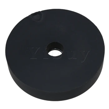 Yibuy 4x1cm Črni Plastični Anti-vibration Zvočnik Pohištvo Izolator Spike Blazine Stojalo Noge Znanja Komplet 12 kosov