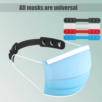 10 Kos Pasu Kavelj za Maske,3 Prestavi Nastavljiv Podaljšek Paščka za Lajšanje Dolgo Časa Nosil Ušesa' Tlaka&Bolečine