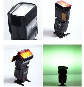 Nova 12 Barvo Flash Difuzor Kit za CANON 600EX 580EX II 430EX 320EX 270EX MDAU 1Set Fotoaparata Barvni Filtri