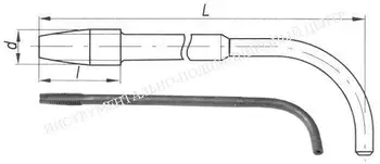 Stružnica matica M16 x 1,0 p18 z ukrivljeno kolenom (kos)