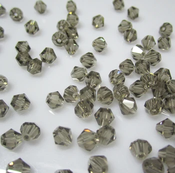 Brezplačna Dostava, 720pcs/Lot 3 mm black diamond barve Kitajski Vrh Kakovosti Kristalno Bicone Kroglice