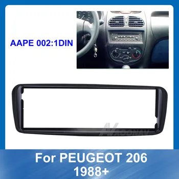 Avto Radio Fascijo Namestitev na Armaturno Ploščo Trim Komplet za Vgradnjo Okvirja nadzorno ploščo Za Peugeot 206 1998+ DVD Okvir Surround Plošča Trim Okvir